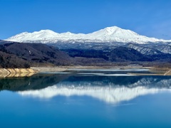 大雪山と逆さ大雪山