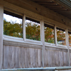 講堂に写る紅葉（呑山観音寺）