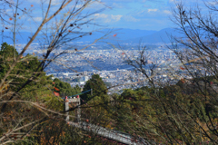 吊り橋と福岡市
