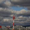 暗雲の福岡空港