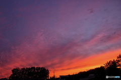夕焼けの空