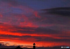 晩秋の朝空