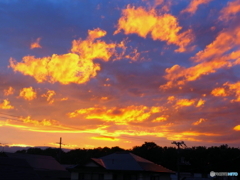 初夏の夕焼け