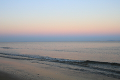 夕方の砂浜