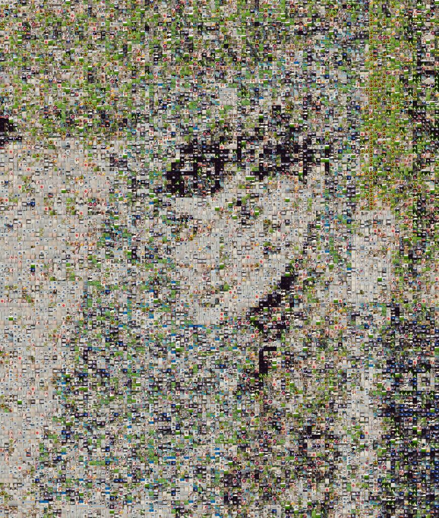 モザイク写真 オードリー・ヘップバーン
