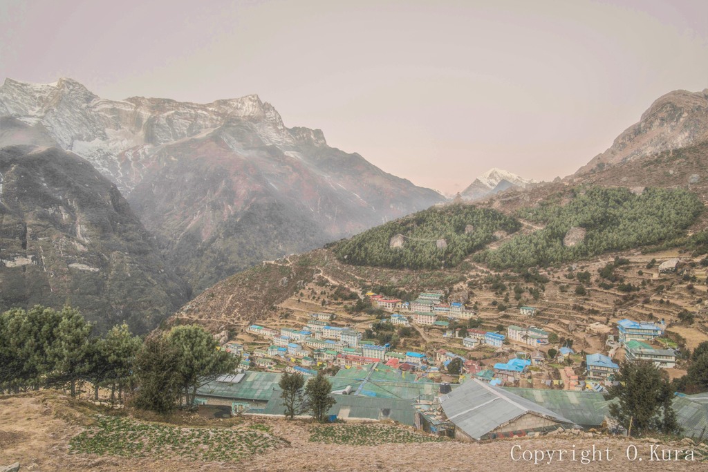 山のある風景 in ネパール