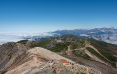 紅葉と雲海の乗鞍岳　サイクリングと登山記　その7