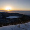 赤城山、山頂からの日の出