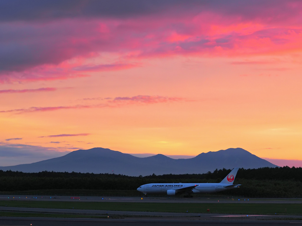 Chitose after sunset