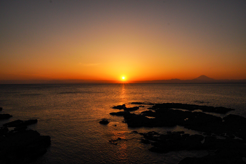 黒埼の夕日