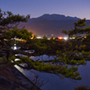 松の木　夕闇　石鎚山。