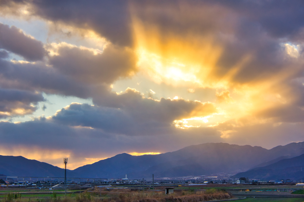 ある寒い日の夕景Ⅲ