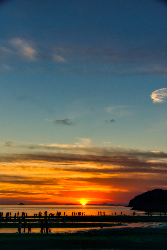 父母ヶ浜　夕景