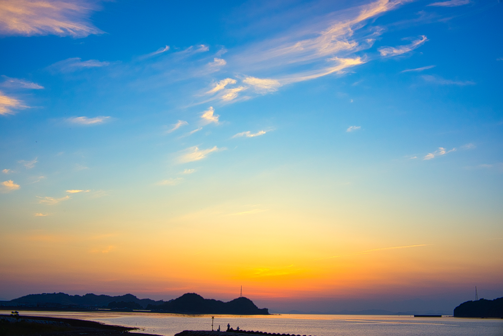 荷内町　夕景