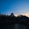 夕焼け空の大阪城