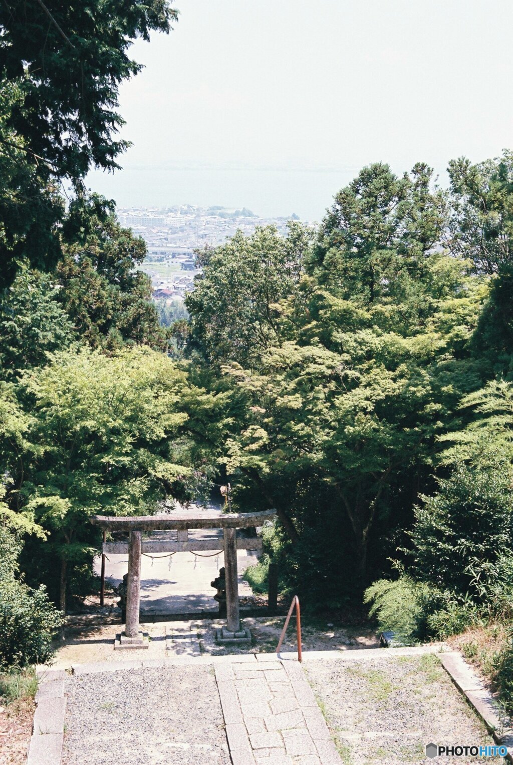 登って振り返って