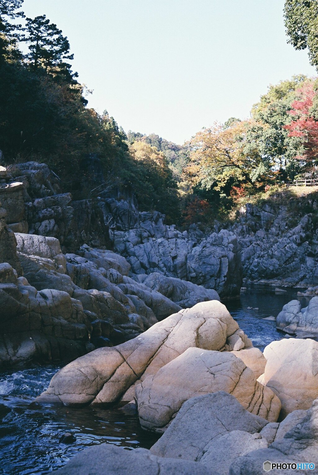 岩がちな川