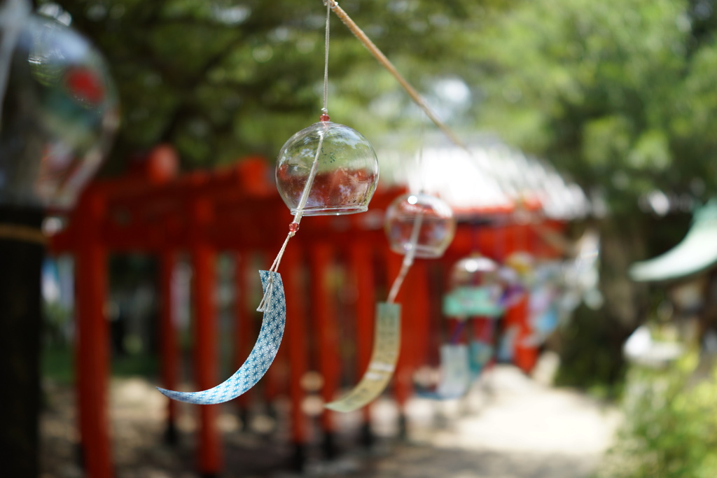 ちりちりーん　風鈴の音　が美しい鈴の宮神社