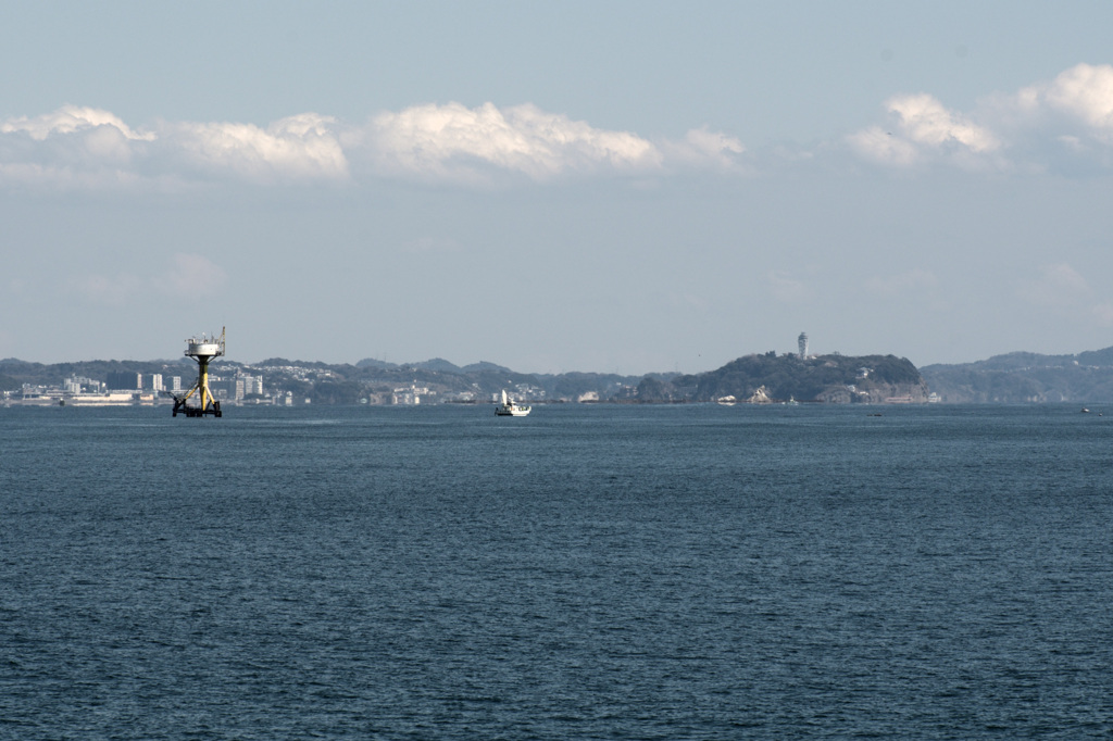 江の島が見える