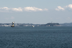 江の島が見える