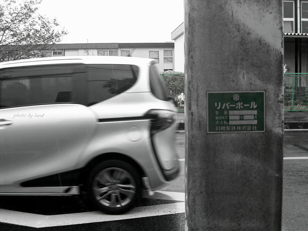 雨のリバーポール