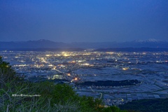 日本の夜景100選No.28 弥彦山