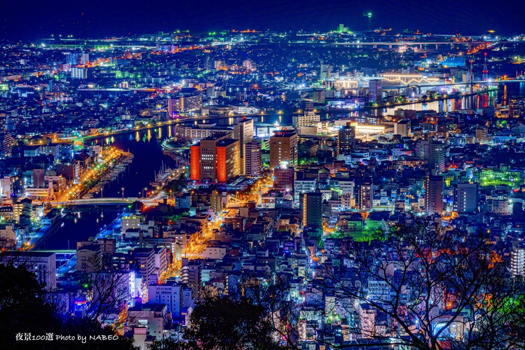 日本の夜景100選No.58 眉山