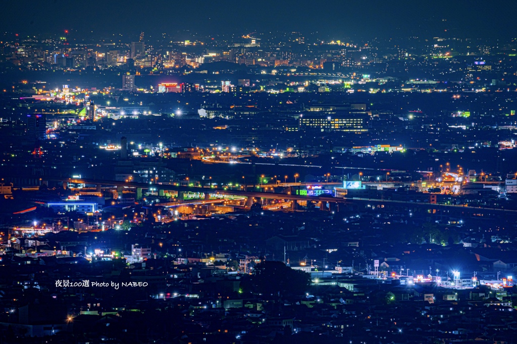 日本の夜景100選No.37 姥捨サービスエリア