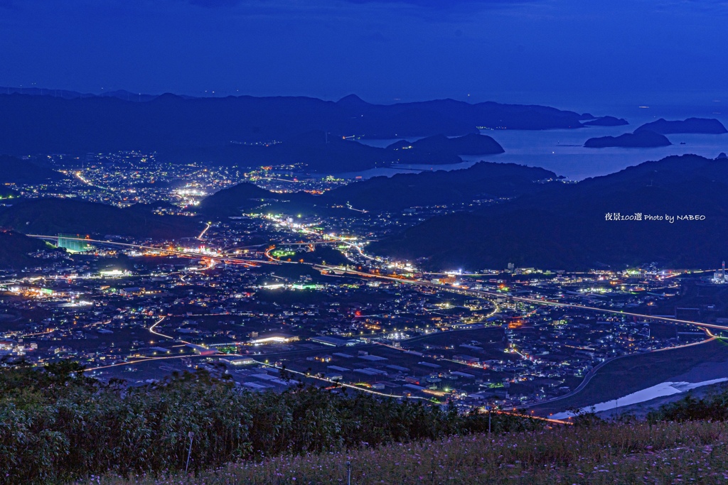 日本の夜景100選No.10 鷲ヶ峰コスモスパーク
