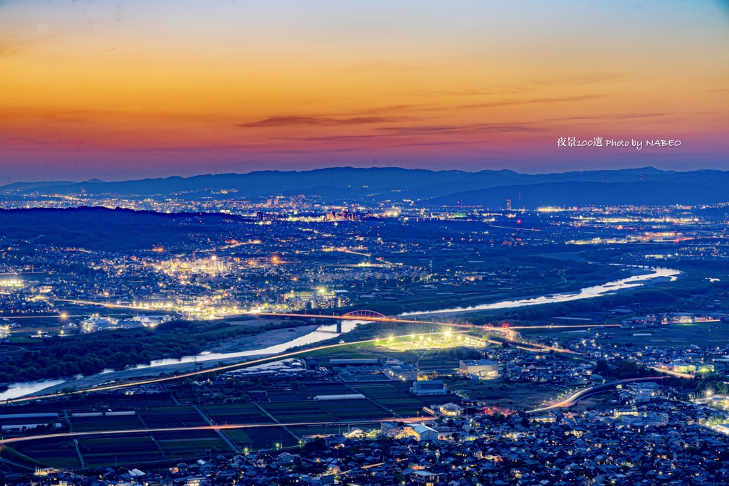 日本の夜景100選No.71 万灯呂山展望台