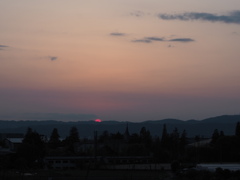 大和盆地の夕日