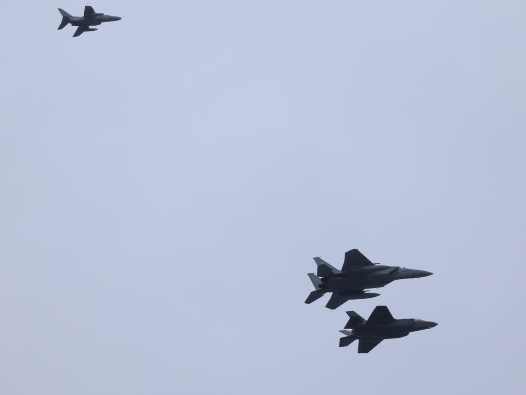 小松基地 F-35A新配備 １/3機 出迎え