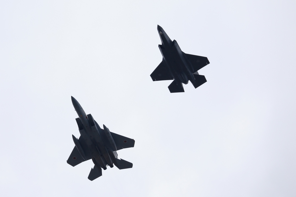 小松基地 F-35A新配備 2/3機 出迎え