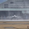 小松基地 F-35A新配備 １/3機 放水終了