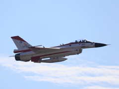F-2A 紅白が青空に映え