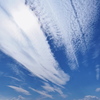 空港上空の雲