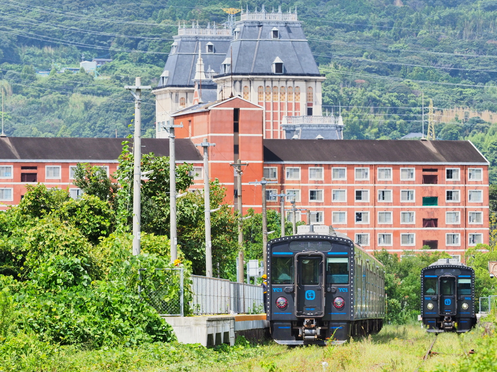 南風崎駅にて