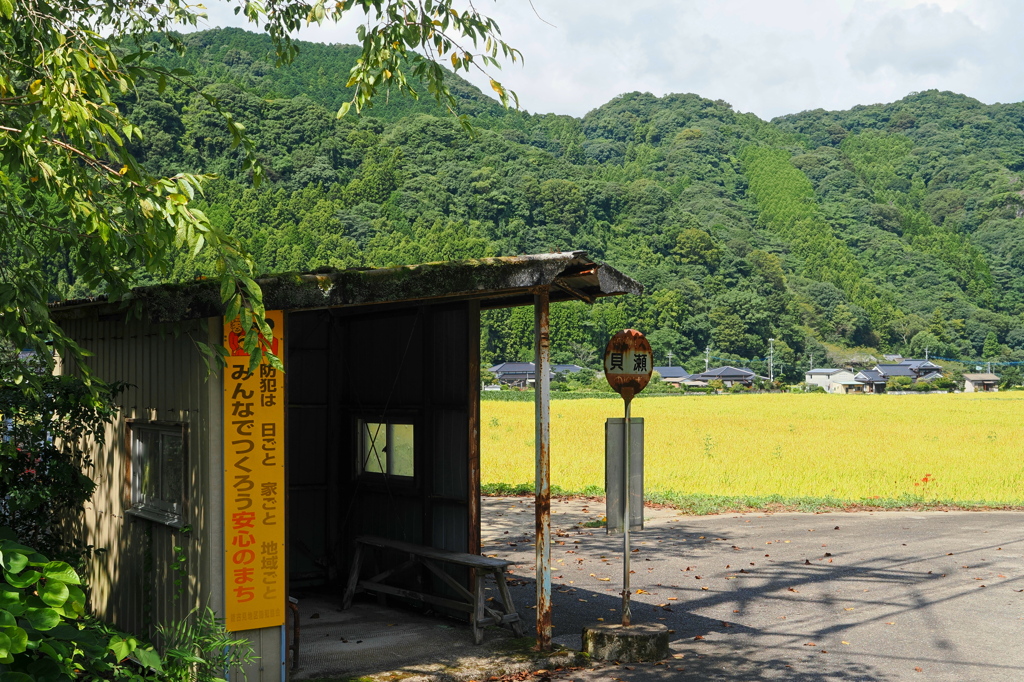 懐かしいバス停