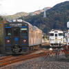 ローカル駅の離合