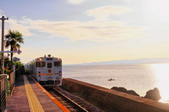 海辺のプラットホーム