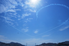 大空にハート