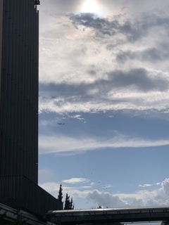 夏空と飛行機