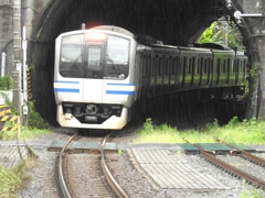 雨の横須賀線 DSCN1538