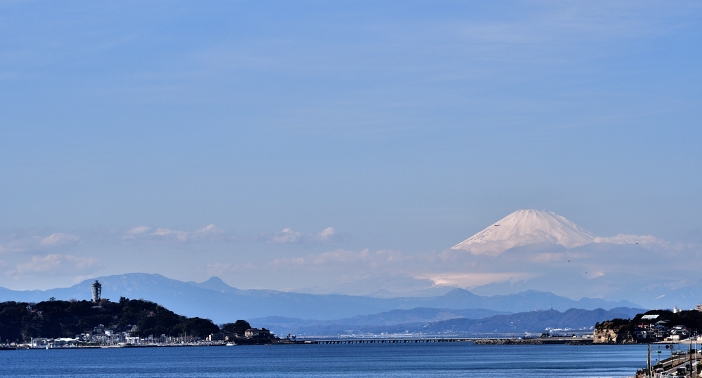 湘南の海　きょうの富士　DSC_8389_01