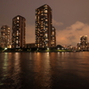 夜の隅田川
