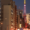 東京タワーが見える通り