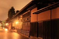 雨の夜の飛騨高山