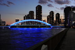 黄昏の永代橋