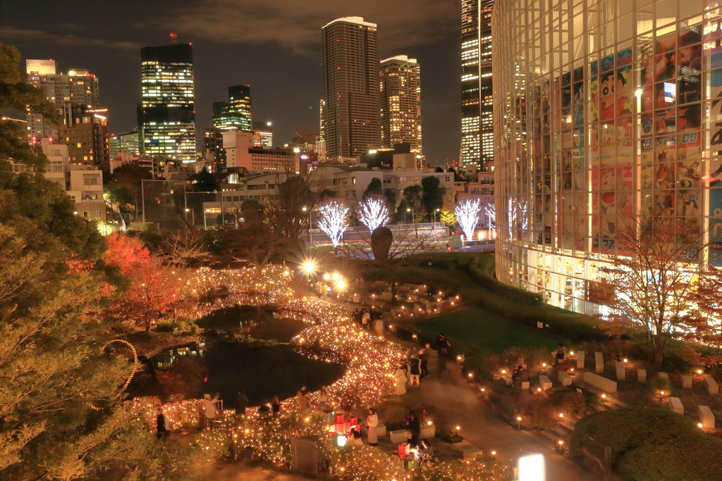 毛利庭園イルミネーション