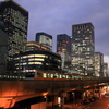 夕暮れの東京都心